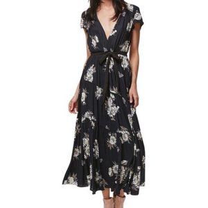 Free People All I Got Floral Tiered Flared Flounce Maxi Dress Sz XS